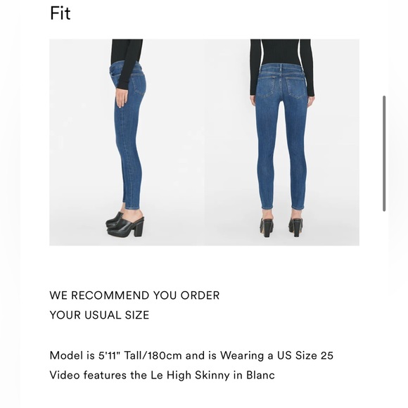 Frame Le High Skinny jeans in Dublin - Picture 10 of 10